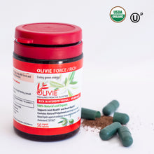 OLIVIE FORCE/RICH, the full spectrum capsules from organic olive trees surviving Desert 8 times clinically tested.