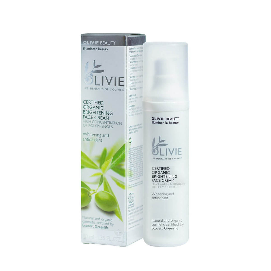 OLIVIE BEAUTY is the ultimate organic certified face cream with high concentration of polyphenols.